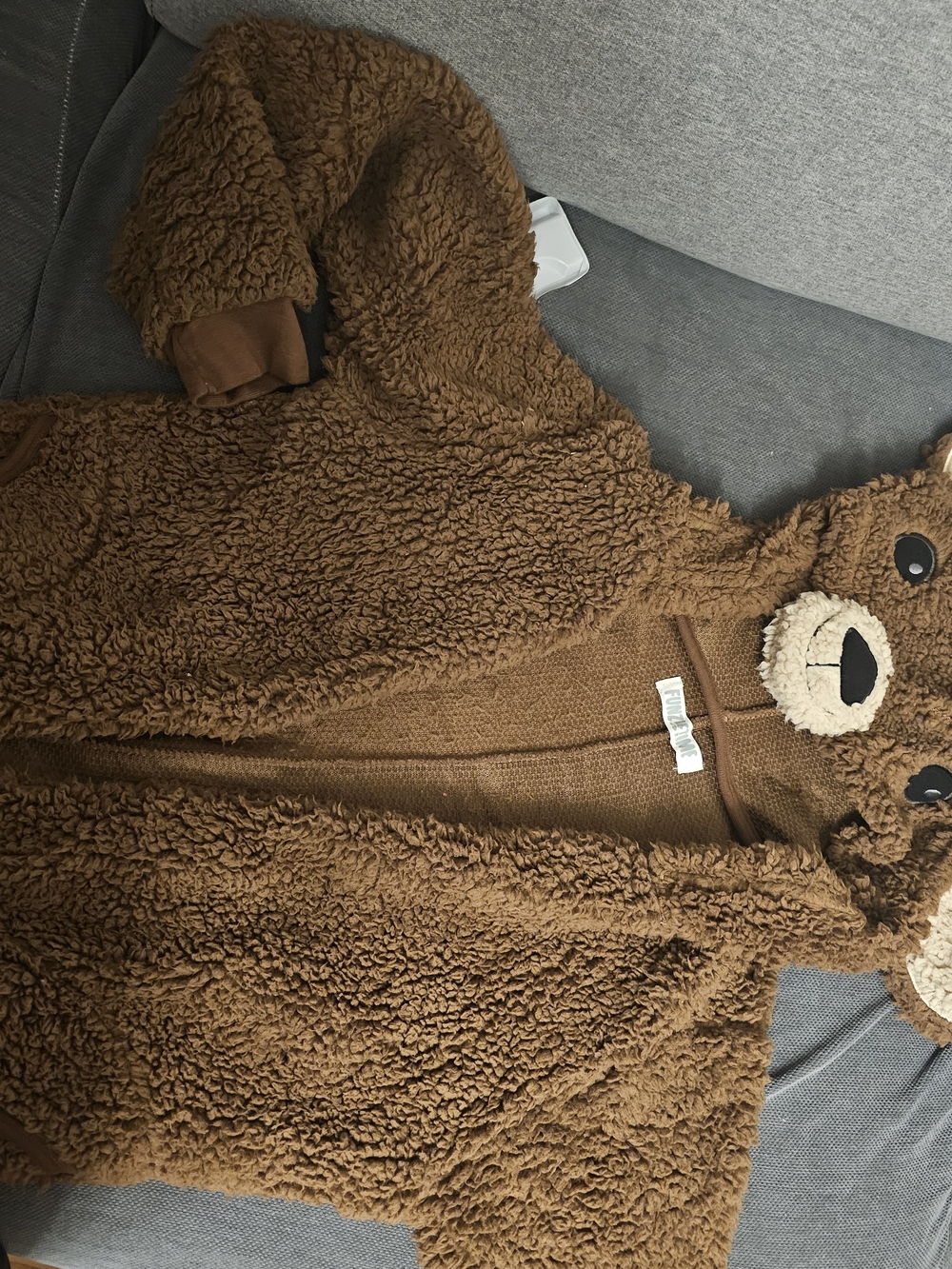 Teddy Bear Sherpa Hoodie - Brown